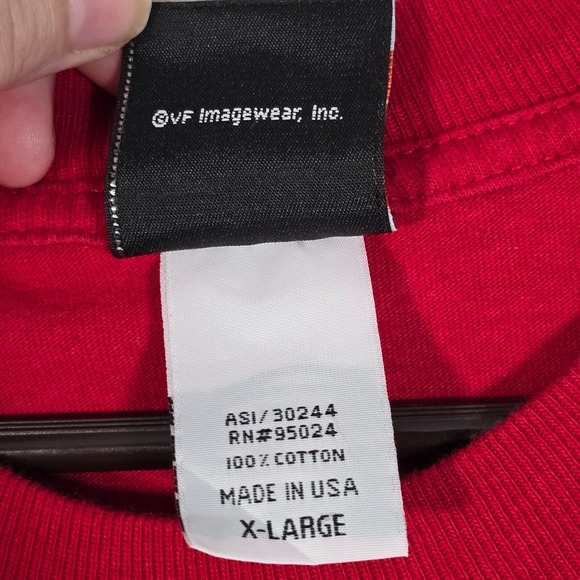 Harley Davidson Mens Shirt XL Red Lakeland Florida 2008 Made in USA Biker - Picture 6 of 14